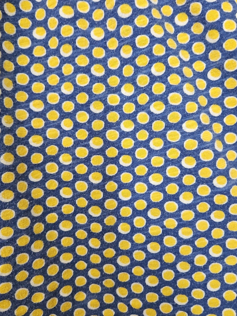 Boden Navy Sleeveless Top with Yellow Polka Dots and Stitch Detail, 18, XXL - Picture 4 of 5
